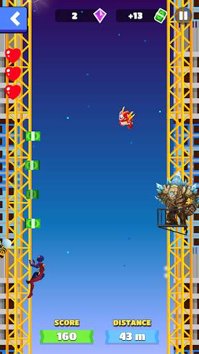 Superhero Jump: Fly Sky Run скриншот 1
