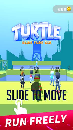 Turtle Parkour Race 3D - Free screenshot 1