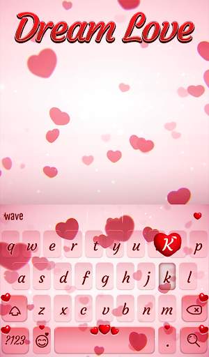 Dream Love Animated Keyboard   Live Wallpaper स्क्रीनशॉट 2