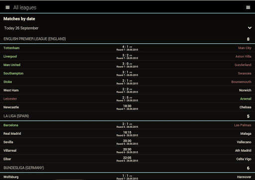 Football center - live scores screenshot 9