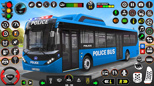 Police Bus Simulator Games screenshot 3