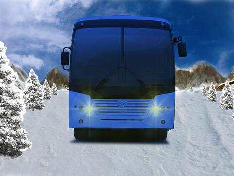Offroad Snow Hill Bus Drive 3D screenshot 3