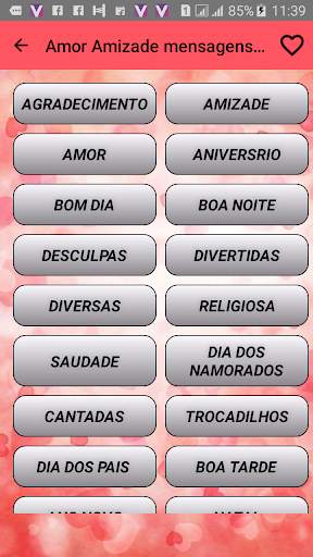 Amor Mensagem de status livre screenshot 1