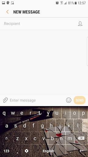 Broken Heart Keyboard Themes screenshot 5