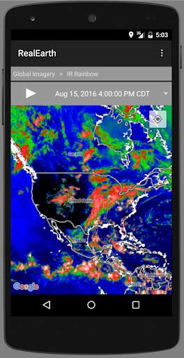 RealEarth screenshot 1
