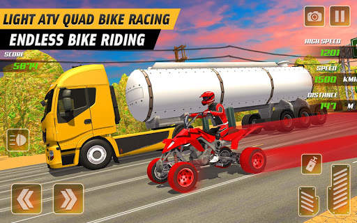 Light ATV Quad Bike 2019: Highway Racing Games screenshot 5