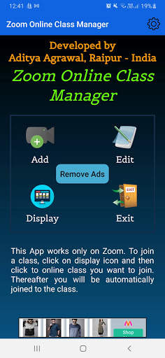 Zoom Online Class Manager screenshot 1