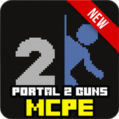 Portal 2 NEW Guns for MCPE mod icon