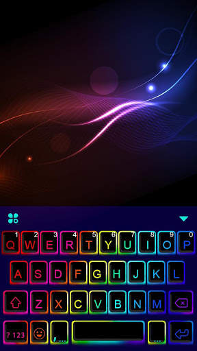 Led Neon Color Tastatur-Thema screenshot 5