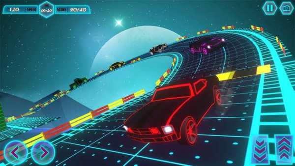 GT Racing Stunts: Car Driving (Neon) screenshot 3