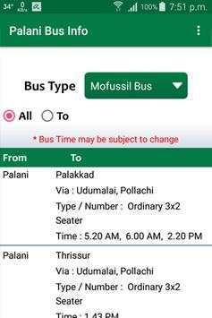 Palani Bus Info screenshot 4