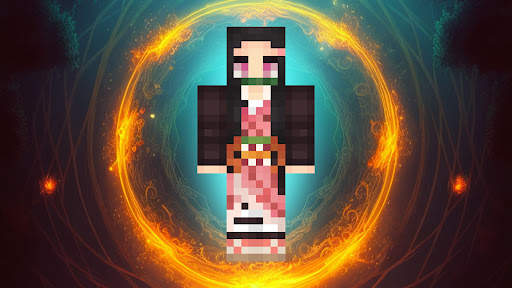 Nezuko Skin for Minecraft screenshot 26