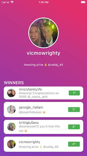 Giveaway for Instagram Comment screenshot 1