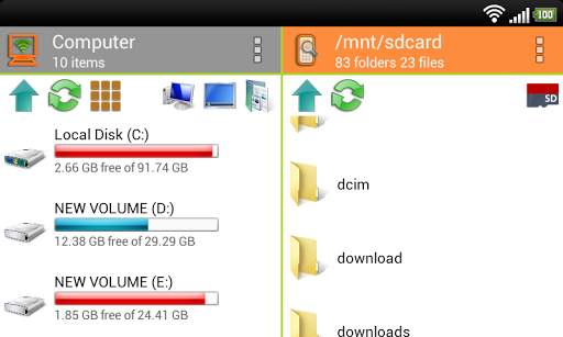 WiFi PC File Explorer Pro screenshot 5