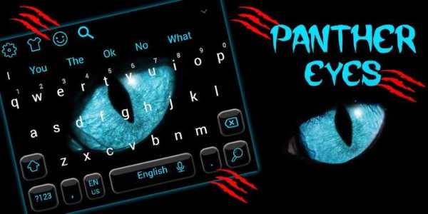 Black Panther Eyes Keyboard Themes screenshot 4
