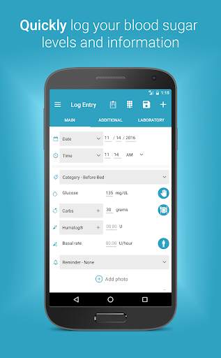 Diabetes:M - Management & Blood Sugar Tracker App screenshot 2