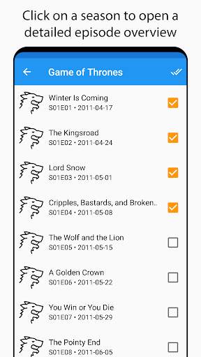 Episode Guide for Game of Thrones screenshot 3