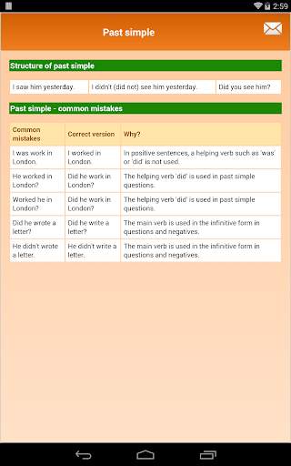 English Tenses Tables screenshot 7