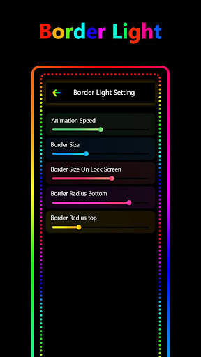Borderlight Screen Wallpaper - Edge Live Wallpaper screenshot 1