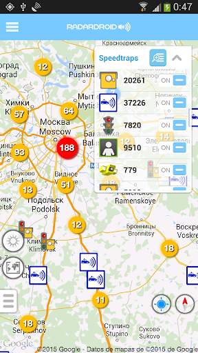 Radardroid Lite Международная скриншот 1