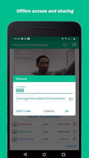 Tweet Vine Downloader (Twitter Video Downloader) screenshot 3