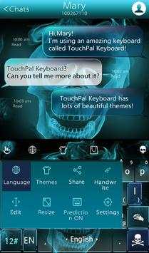 Hell Skull Fire Keyboard Theme screenshot 3