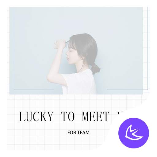 Lucky to meet you APUS  Launcher theme 63.0.1001