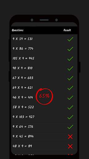 Multiplication Math Game 9X screenshot 5