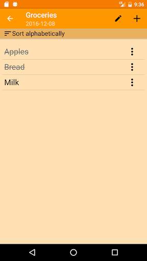 Shopping List screenshot 2