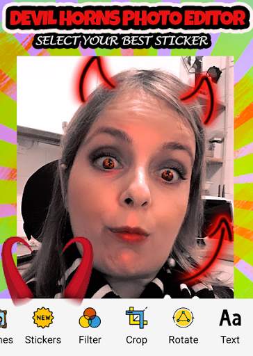 Neon devil horns photo editor - For Snap Girls screenshot 4