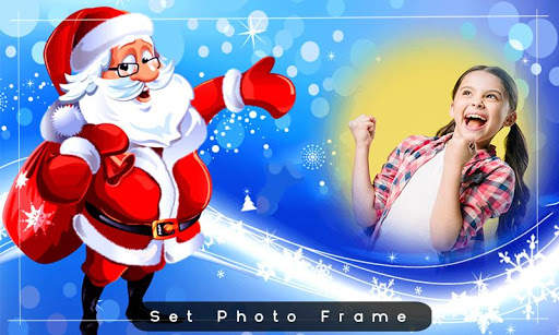 Sanat claus photo frame  - dp maker screenshot 1