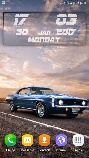 Cars Clock Wallpaper screenshot 4