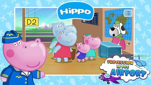 Hippo: Jogo no aeroporto screenshot 1