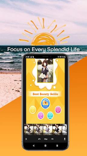Best Beauty Selfie - Emoji Sticker Best Editer 1 تصوير الشاشة