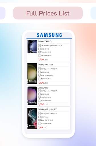 Mobolist: Mobile Specs, Prices screenshot 8