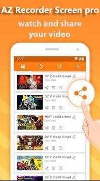 AZ Recorder Pro Screen (Videorecorder) screenshot 1