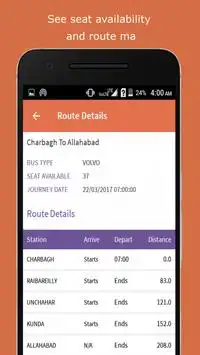 UPSRTC Bus Schedule screenshot 3