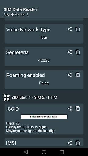 SIM Data Reader (ICCID - IMSI - MCC and more) screenshot 3