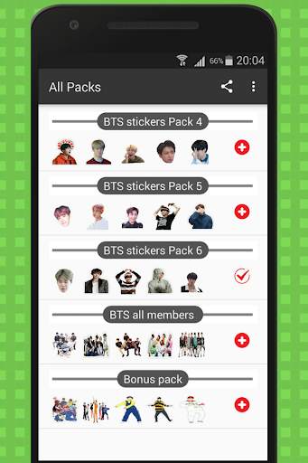 BTS K-pop Stickers For WhatsApp-WAstickerApps screenshot 3
