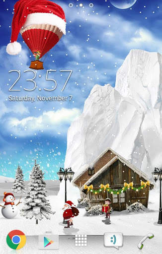 Free Christmas Live Wallpaper 1 تصوير الشاشة
