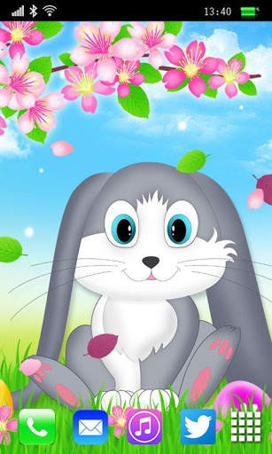 Easter Bunny Live Wallpaper screenshot 1