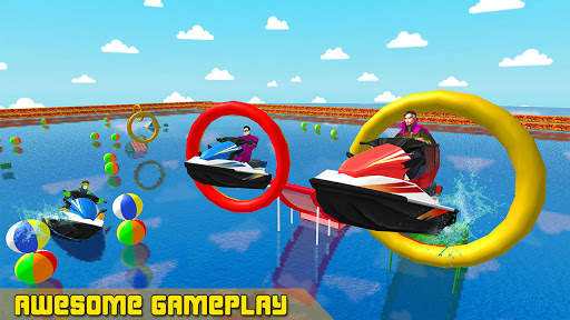 Extreme Jet Ski: Supeheros Boat Racing Game screenshot 1