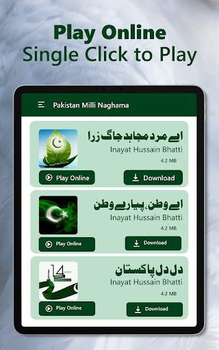 Pakistani Mili Naghmay Mp3 Songs Offline screenshot 7