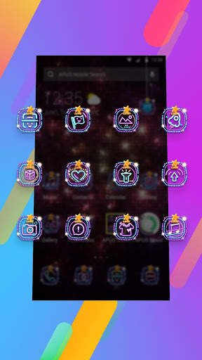 Colorful nightlife -APUS Launcher theme screenshot 3