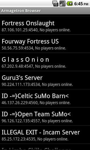 Armagetron Browser screenshot 1