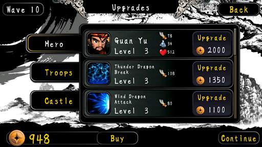 Three Kingdoms Defense - Five Tiger Generals screenshot 2