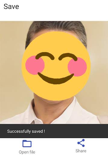 Auto face stamp - cover face with emoji screenshot 5