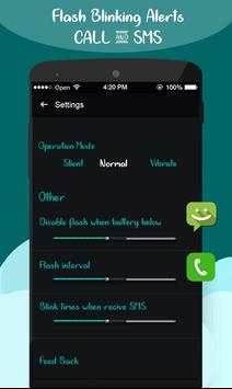 Flash Blinking on Call & SMS Auto Flashlight Alert screenshot 5