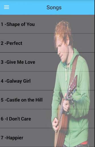 Ed Sheeran Offline HQ (50 Songs) screenshot 1