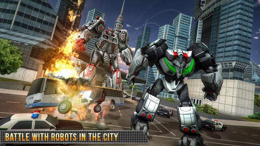 Real Gangster Robot Car Transform Game 2020 screenshot 1